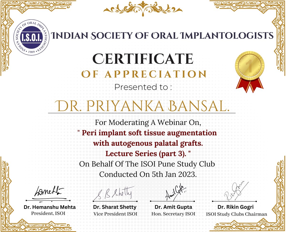 International Fellowship Award